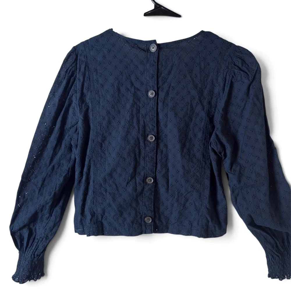 Madewell eyelet top
